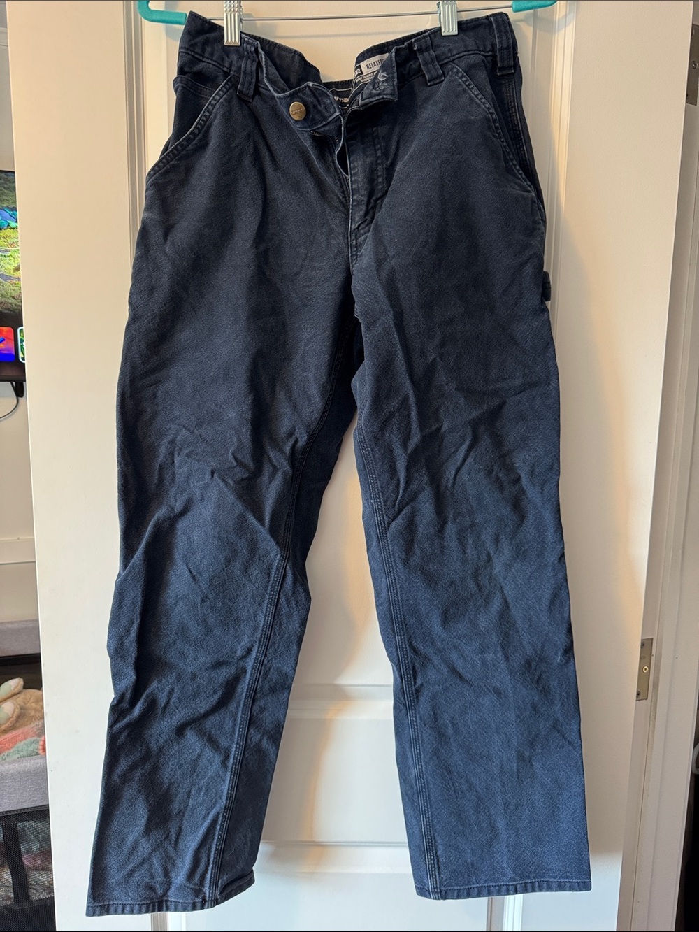 Carhartt Navy Relaxed Fit Men's Jeans